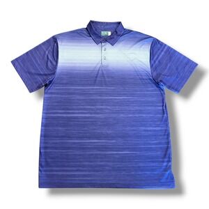 Ben Hogan Golf Polo Purple Striped Performance Men's Size XL
